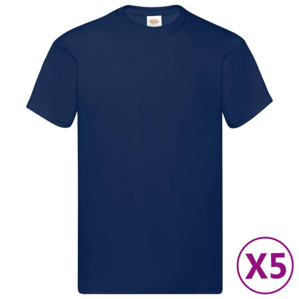 vidaXL Shirt 5 pcs Blue 5XL Cotton