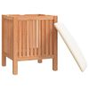 vidaXL Bathroom Stool 40.5x40x52 cm Solid Wood Walnut
