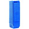 vidaXL Stacking Storage Bins 20 pcs Blue Plastic