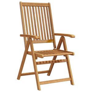 vidaXL Folding Chairs 4 pcs Solid Acacia Wood