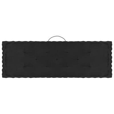 vidaXL Pallet Floor Cushions 5 pcs Black Cotton