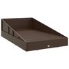 vidaXL Garden Bed Brown 110x200 cm Poly Rattan