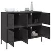 vidaXL Sideboard Black 100.5x39x79 cm Steel