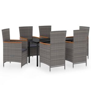 vidaXL Garden Dining Set | Grey