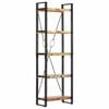vidaXL Bookcase | Multicolour | Solid Reclaimed Wood | 60x30x180 cm | Bookshelf