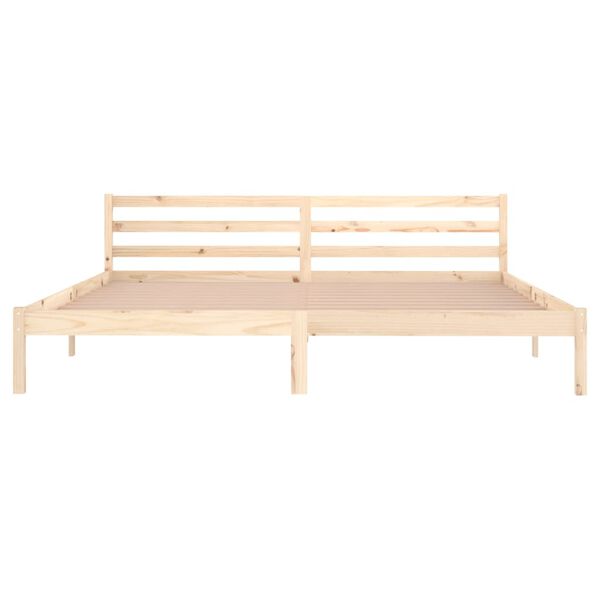 vidaXL Bed Frame without Mattress Solid Wood Pine 200x200cm