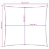 vidaXL Sunshade Sail Oxford Fabric Square 2x2 m Terracotta