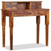 vidaXL Writing Desk with 5 Drawers Solid Acacia Wood 90x40x90 cm