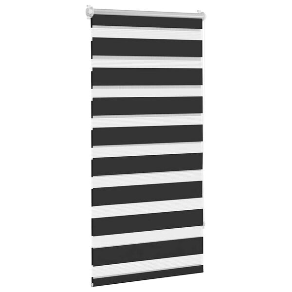 vidaXL Zebra Blind 80 x 150 cm Black