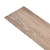vidaXL Non Self-adhesive PVC Flooring Planks 5.26 m² 2 mm Oak Brown