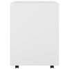 vidaXL Rolling Cabinet White 60x53x72 cm Engineered Wood
