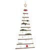 vidaXL&nbsp;Hanging Christmas Tree with Top Star 74x150 cm Natural Branch