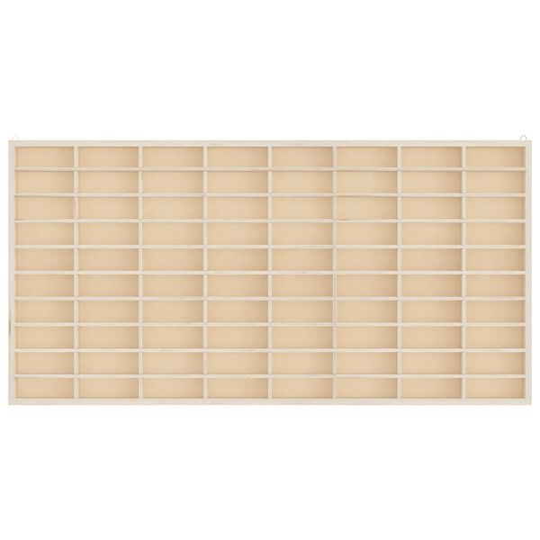vidaXL Wooden Collector's Display Case with 80 Compartments 80x4.5x40.5cm