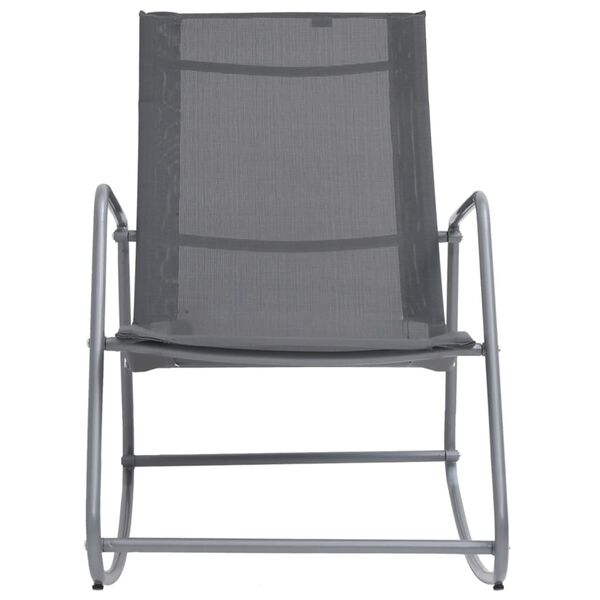 vidaXL Garden Swing Chair Grey 95x54x85 cm Textilene