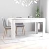 vidaXL Table White Chipboard