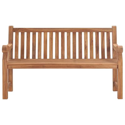 vidaXL Garden Bench with Cushion 150 cm Solid Teak Wood