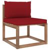vidaXL 6 Piece Garden Pallet Lounge Set with Cushions Impregnated Pinewood