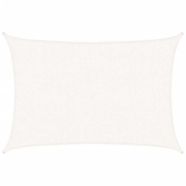 vidaXL Sunshade Sail 160 g/m&sup2; White 2.5x3.5 m HDPE