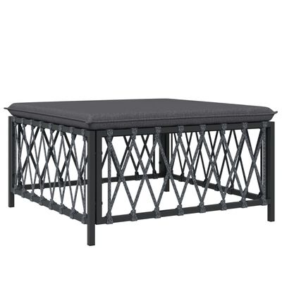 vidaXL 4 Piece Garden Lounge Set with Cushions Anthracite Steel