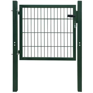 vidaXL 2D Fence Gate (Single) Green 100x80 cm