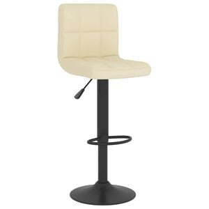 vidaXL Bar Stool Cream Fabric
