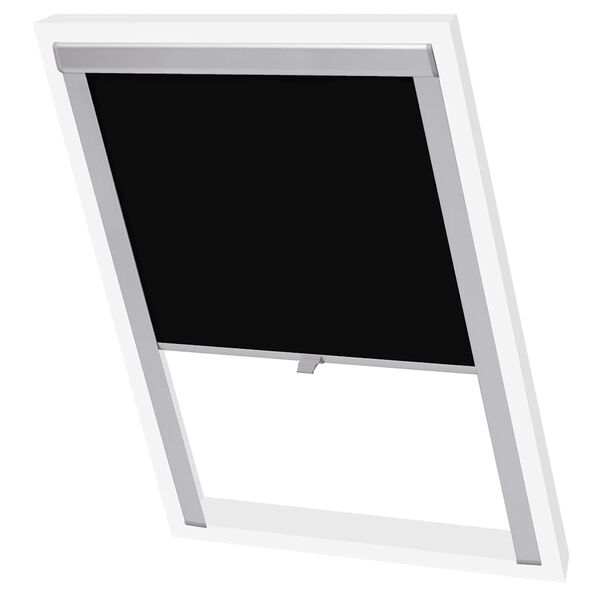 vidaXL Blackout Roller Blinds Black F06
