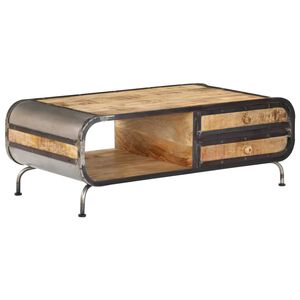 vidaXL Coffee Table | Multicolour (Variations of wood and iron)