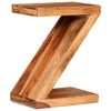 vidaXL Side Table Z-shaped Solid Acacia Wood