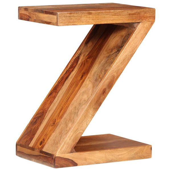 vidaXL Side Table Z-shaped Solid Acacia Wood
