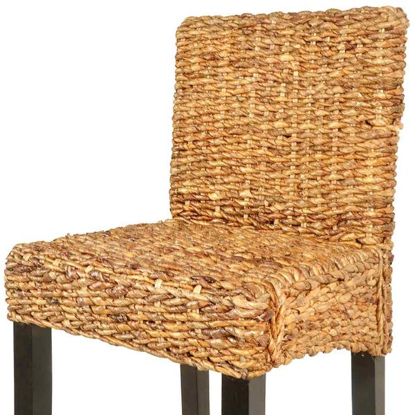 vidaXL Bar Stools 2 pcs Abaca
