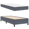 vidaXL Bed Frame with Mattress Dark Grey 90 x 200 cm Fabric