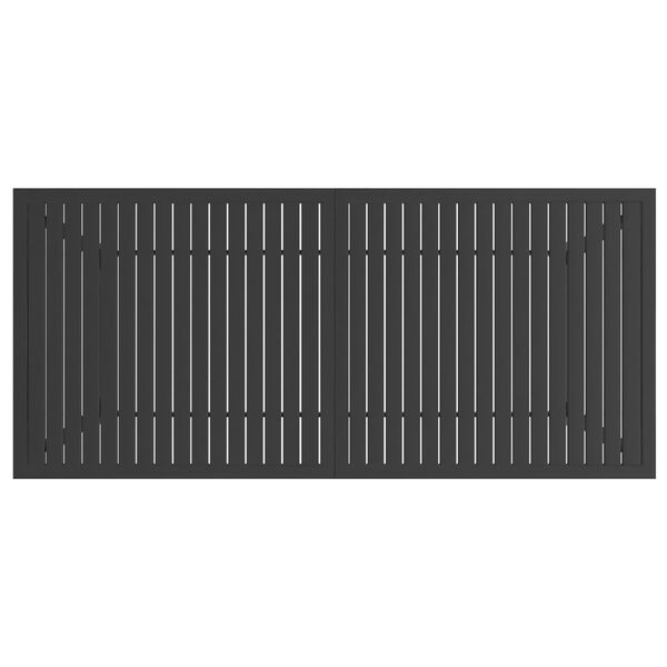 vidaXL Garden Table Anthracite 190x80x72 cm Steel