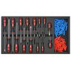 vidaXL Workshop Tool Trolley with 1125 Tools Steel Red