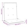vidaXL Garden Lowback Chair Cushions 4 pcs Cream 100x50x2 cm Oxford Fabric