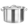 vidaXL Stock Pot 32 L 40x26 cm Stainless Steel