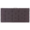 vidaXL Pallet Floor Cushion Cotton 120x80x10 cm Anthracite