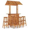 vidaXL 5 Piece Garden Bar Set Solid Wood Acacia