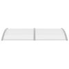 vidaXL Door Canopy Grey and Transparent 200x75 cm PC