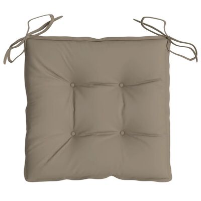 vidaXL Chair Cushions 4 pcs Taupe 50x50x7 cm Oxford Fabric
