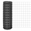 vidaXL Euro Fence Steel 25x0.8 m Grey
