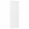 vidaXL 5-Tier Book Cabinet White 60x30x189 cm Engineered Wood