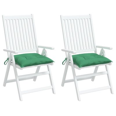 vidaXL Chair Cushions 2 pcs Green 50x50x7 cm Oxford Fabric