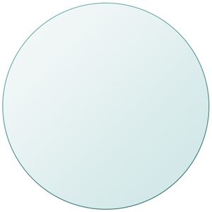 vidaXL Replacement Table Top | Clear | Tempered Glass | 30 cm Diameter | Durable
