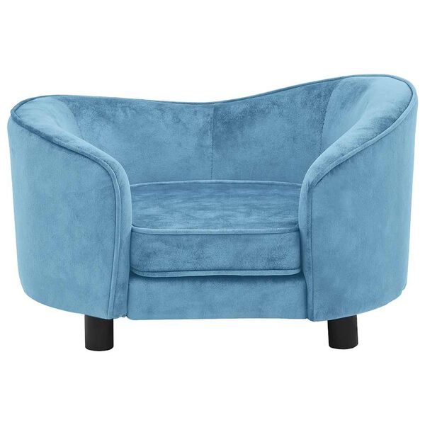 vidaXL Dog Sofa Turquoise 69x49x40 cm Plush