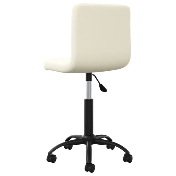 vidaXL Swivel Dining Chair Cream Velvet