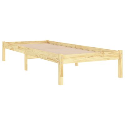 vidaXL Bed Frame without Mattress Solid Wood 90x200 cm