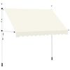 vidaXL Manual Retractable Awning 300 cm Cream