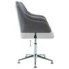 vidaXL Swivel Dining Chair Light Grey Fabric