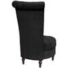 vidaXL High Back Sofa Chair Black Fabric
