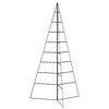 vidaXL Metal Christmas Tree for Decoration Black 180 cm